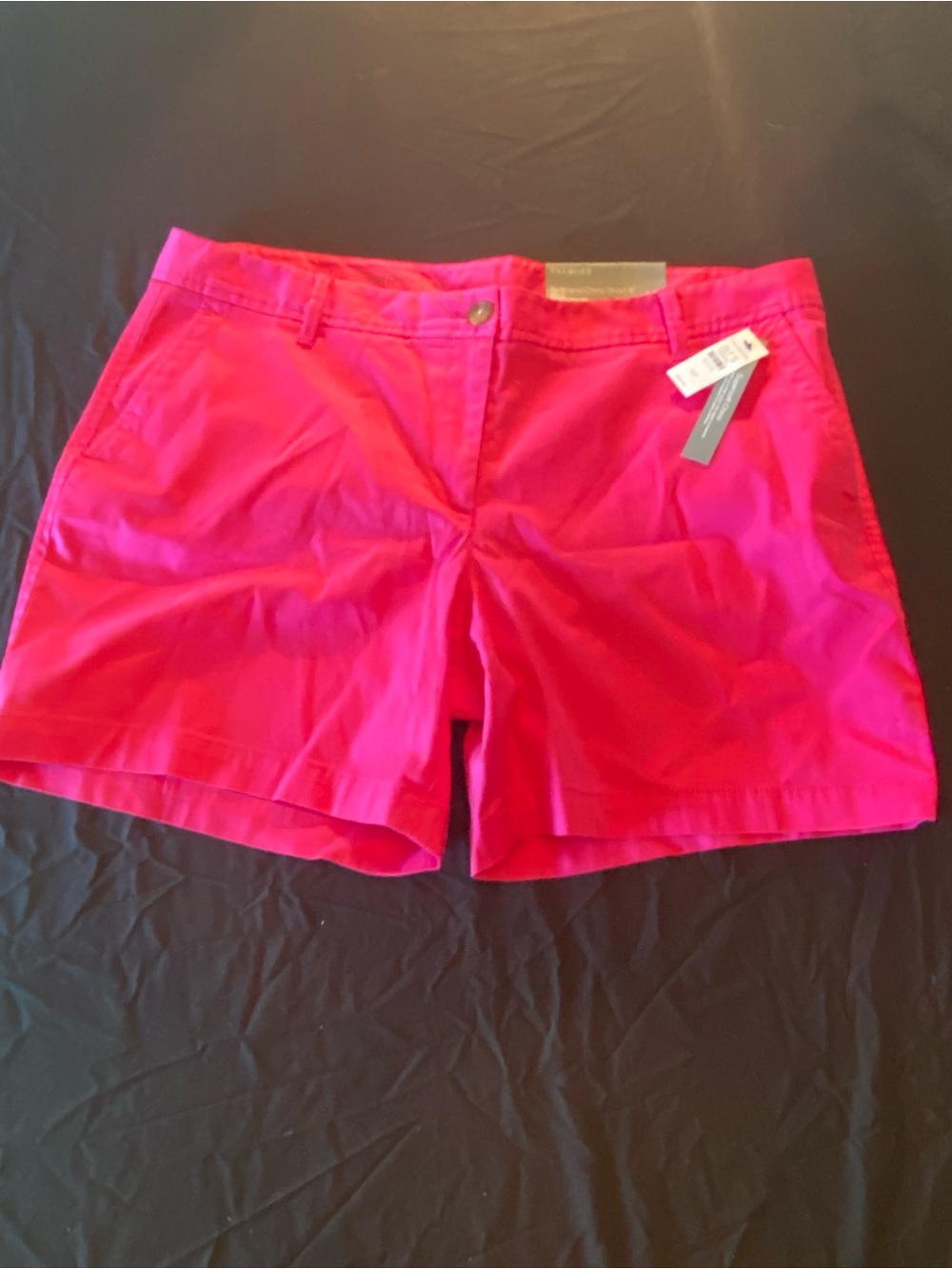 Talbots Hot Pink Classic Chino Bermuda Shorts